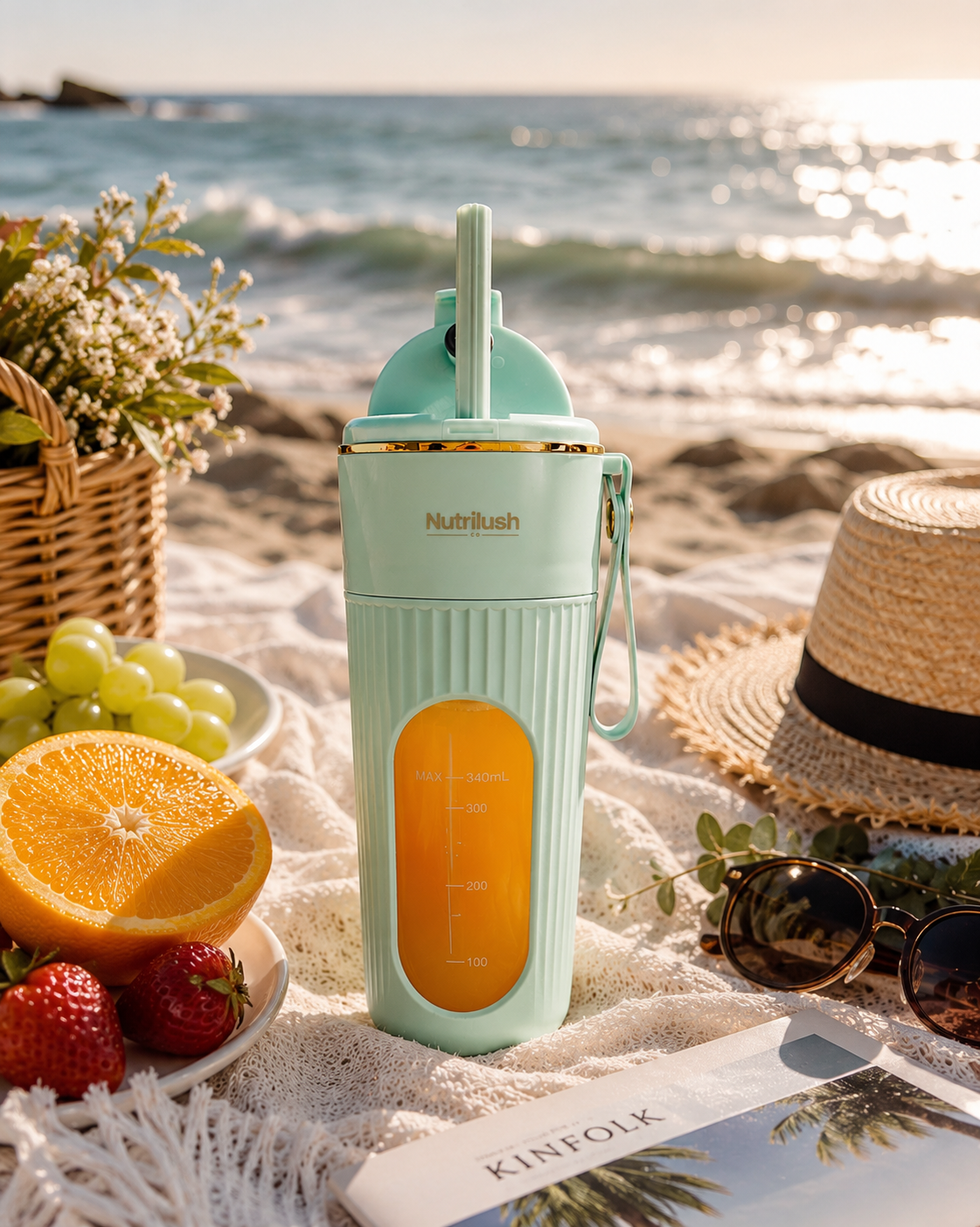 NutriLush Mini Blender To Go – Draagbare Smoothie Maker
